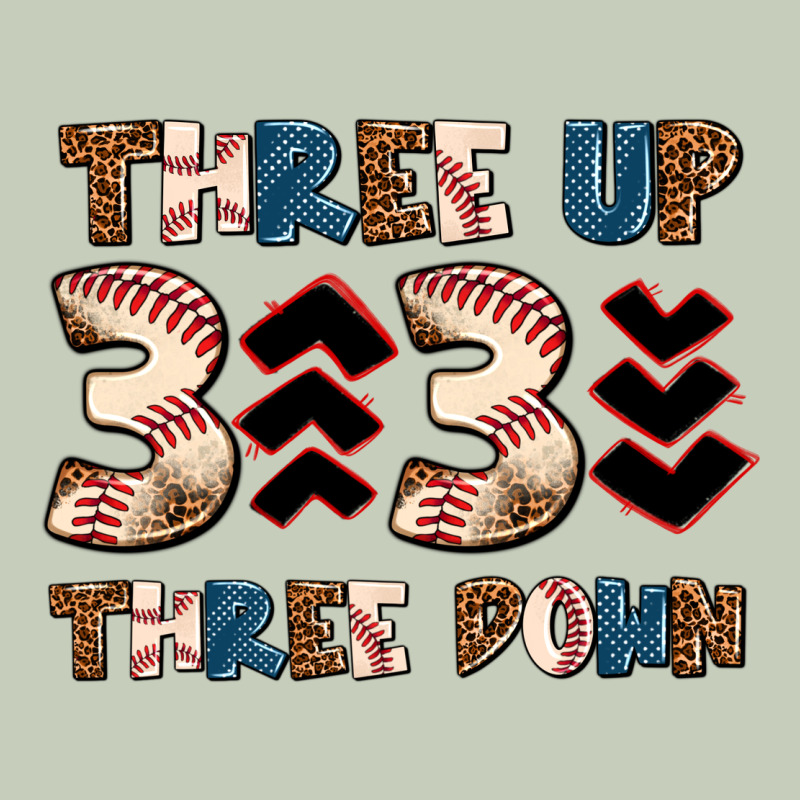 Three Up Three Down Long Sleeve Tee by AdoDesignShop | Teevron