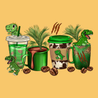 T  Rex Coffee Cups Vintage Hoodie | Teevron