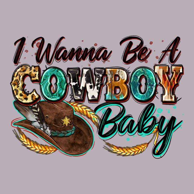 I Wanna Be A Cowboy Baby Vintage Tee by Zillion Design Studio | Teevron