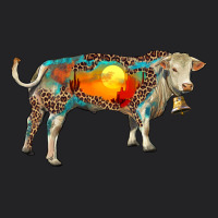 Charolais Bull With Desert And Leopard Vintage Tee | Teevron