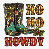 Christmas Cowboy Boots Ho Ho Howdy Urban Heavy Tee | Teevron