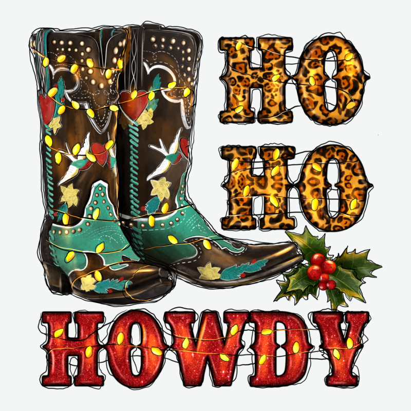 Christmas Cowboy Boots Ho Ho Howdy Urban Heavy Tee by RanaPortraitStore | Teevron