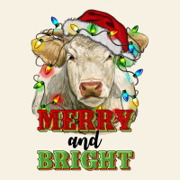 Merry And Bright Charolais Cattle Cow With Christm Vintage Tee | Teevron