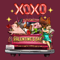 Valentine's Day Truck Farm Animals Cupid Xoxo Long Sleeve Tee | Teevron