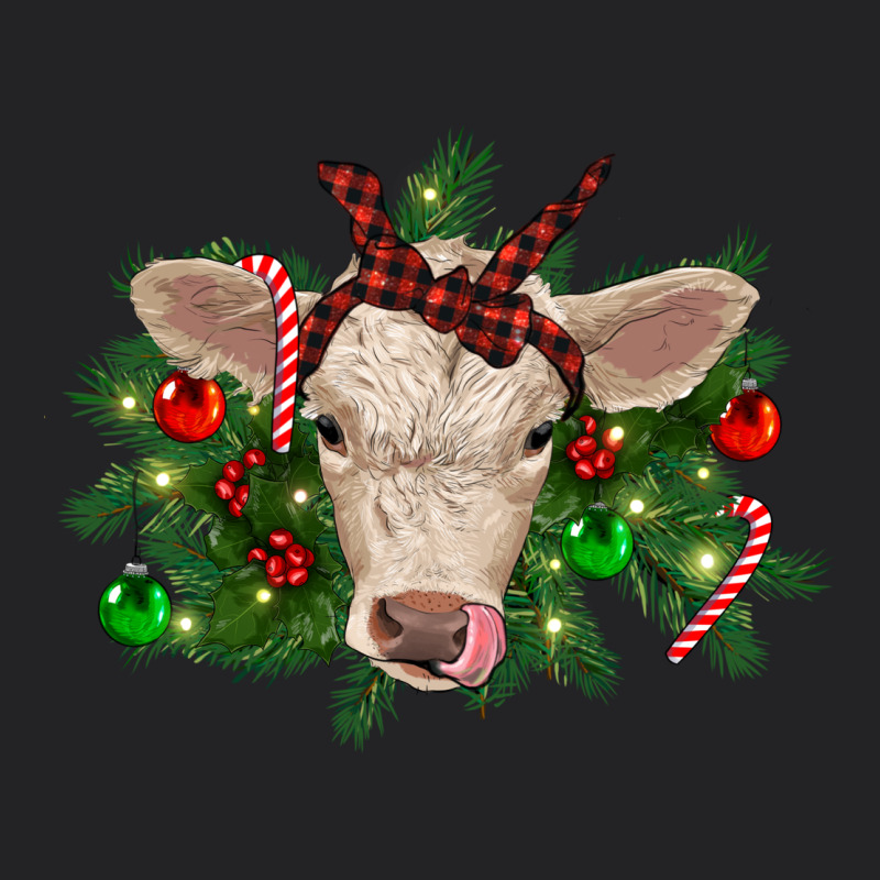 Christmas Charolais Calf Vintage Tee by RanaPortraitStore | Teevron