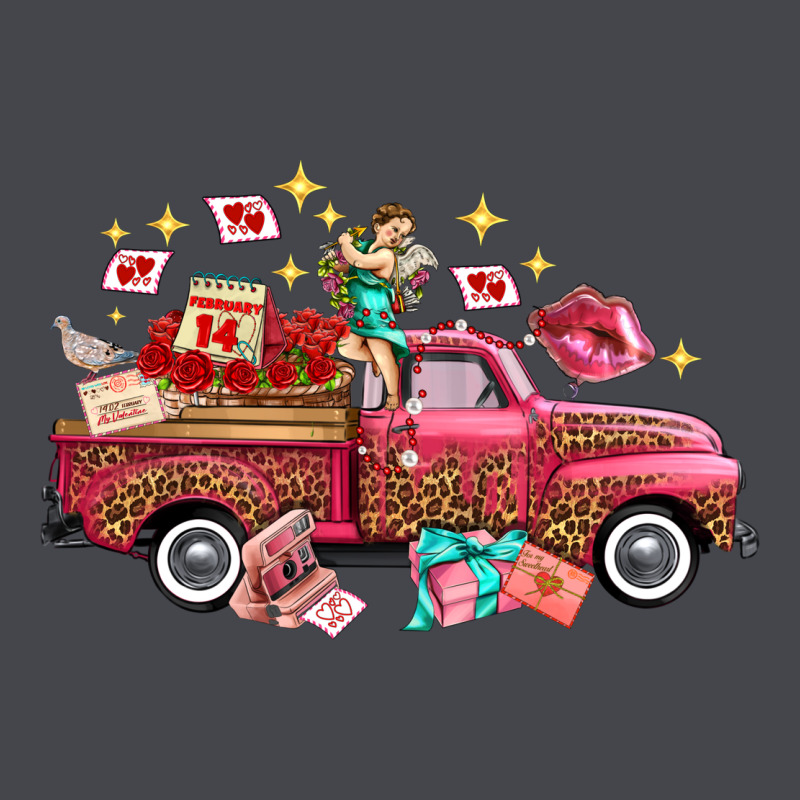 Valentine's Day Truck Photography Love Side View Long Sleeve Tee by FaDigitalArtStudio | Teevron