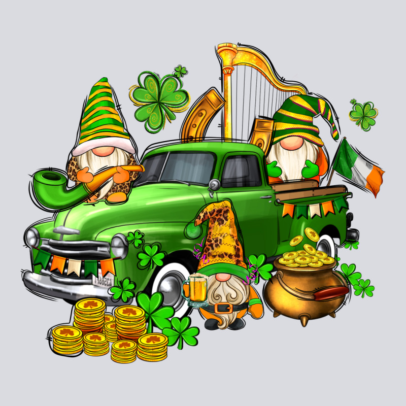 St Patricks Gnomes  With Farm Truck Zipper Hoodie by AdoDesignShop | Teevron