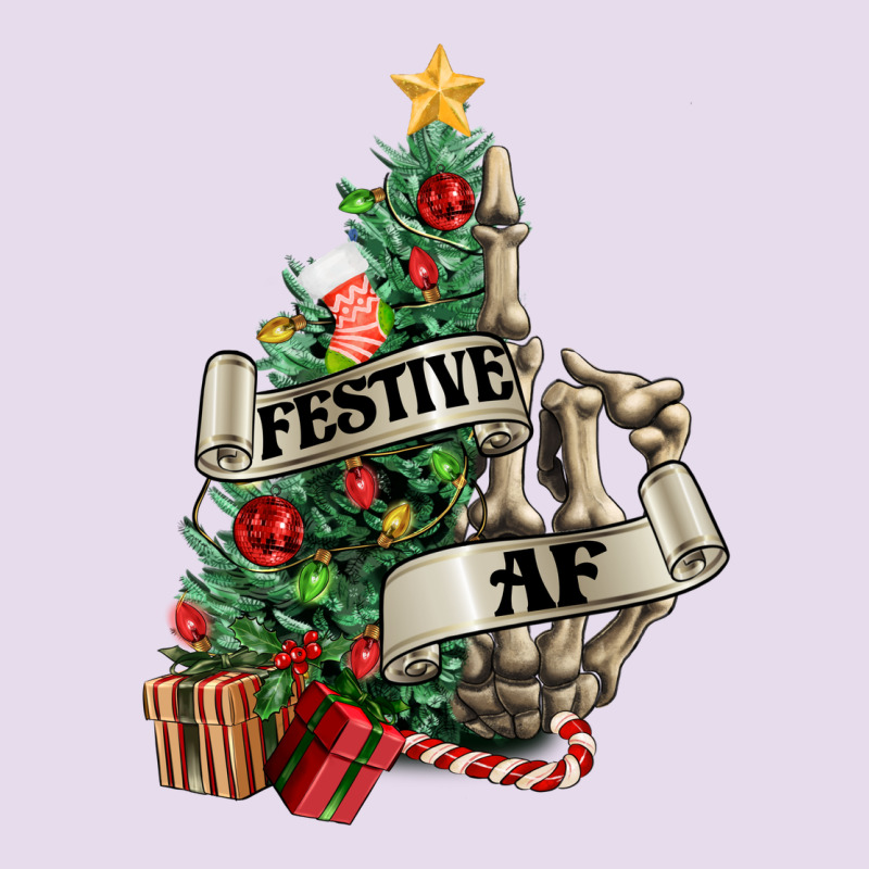Festive Af Christmas Middle Finger Premium Hoodie by NancyCooperArtShop | Teevron