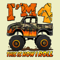 I'm Four This Is How I Roll Monster Truck Birthday Urban Hoodie | Teevron