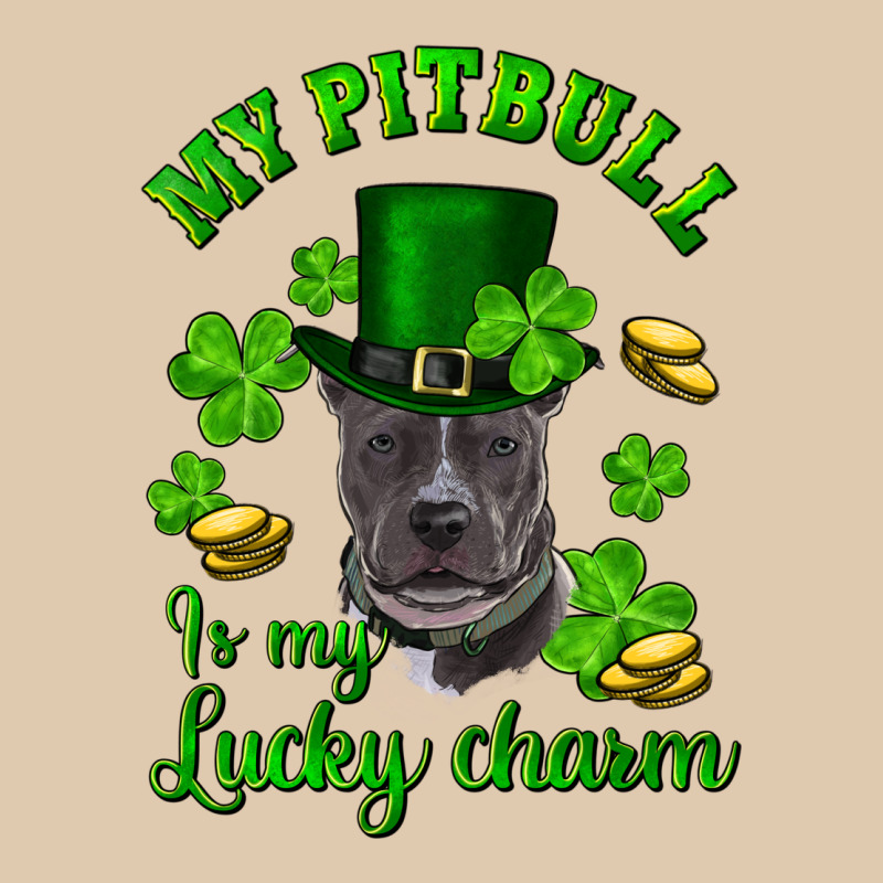St. Patrick's Day My Pitbull Is My Lucky Charm With Hat Heavyweight Sweatshirt by RanaPortraitStore | Teevron