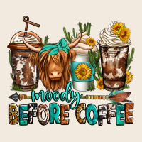 Moody Before Coffee Longhaired Cow Coffee Zipper Hoodie | Teevron