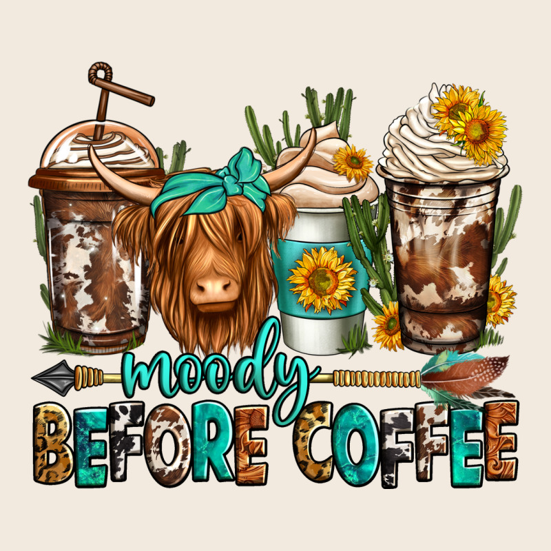 Moody Before Coffee Longhaired Cow Coffee Zipper Hoodie by Jasminsmagicworld | Teevron