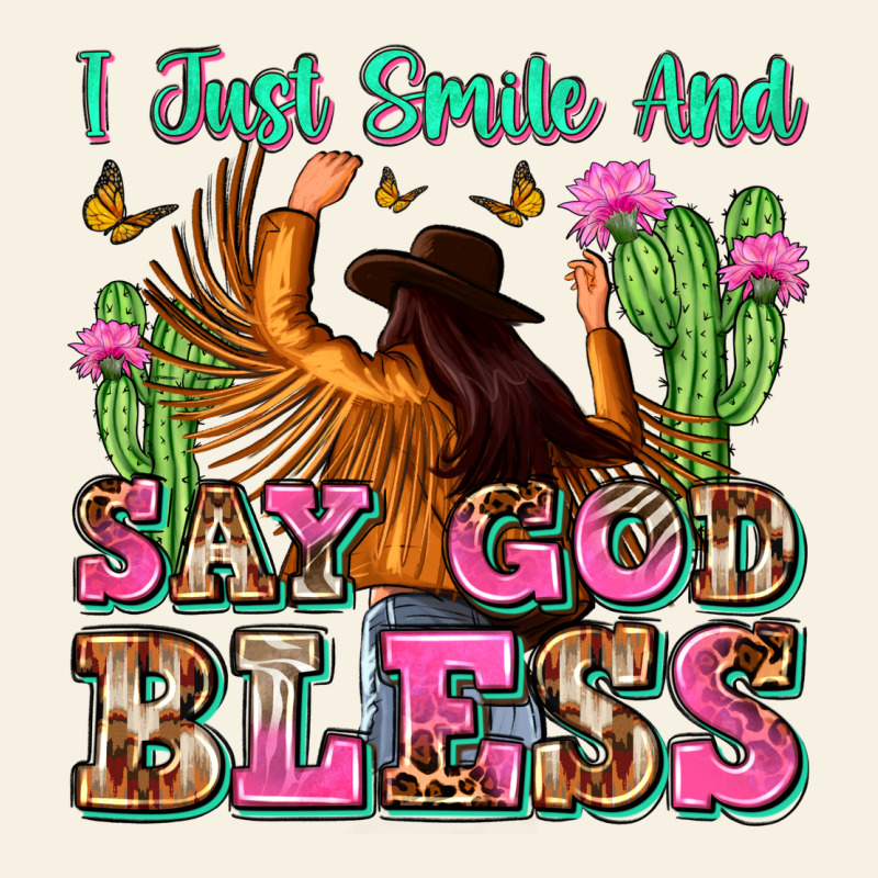 I Just Smile And Say God Bless Vintage Tee by Zillion Design Studio | Teevron