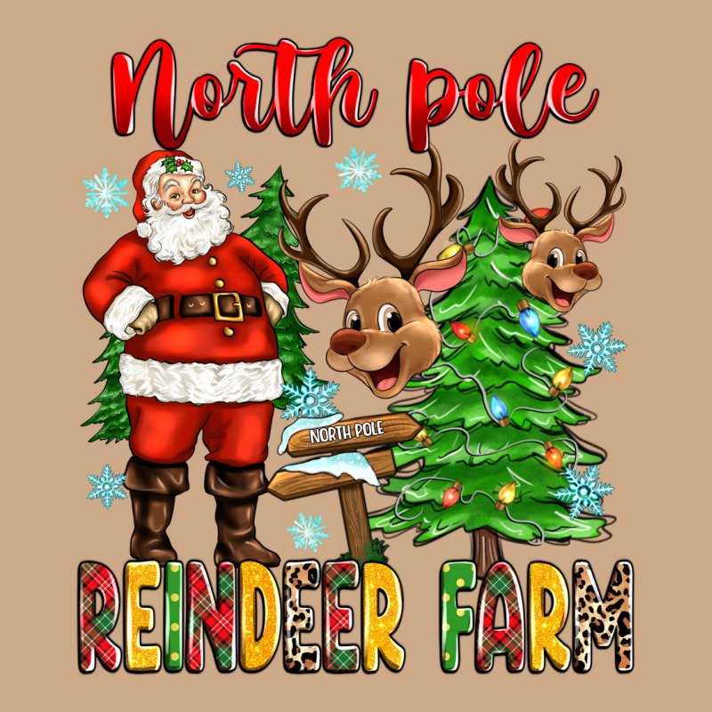 North Pole Reindeer Farm Vintage Hoodie by Zillion Design Studio | Teevron