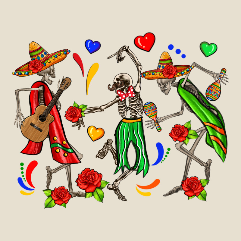 Mexican Skeletons Urban Heavy Tee by Zillion Design Studio | Teevron