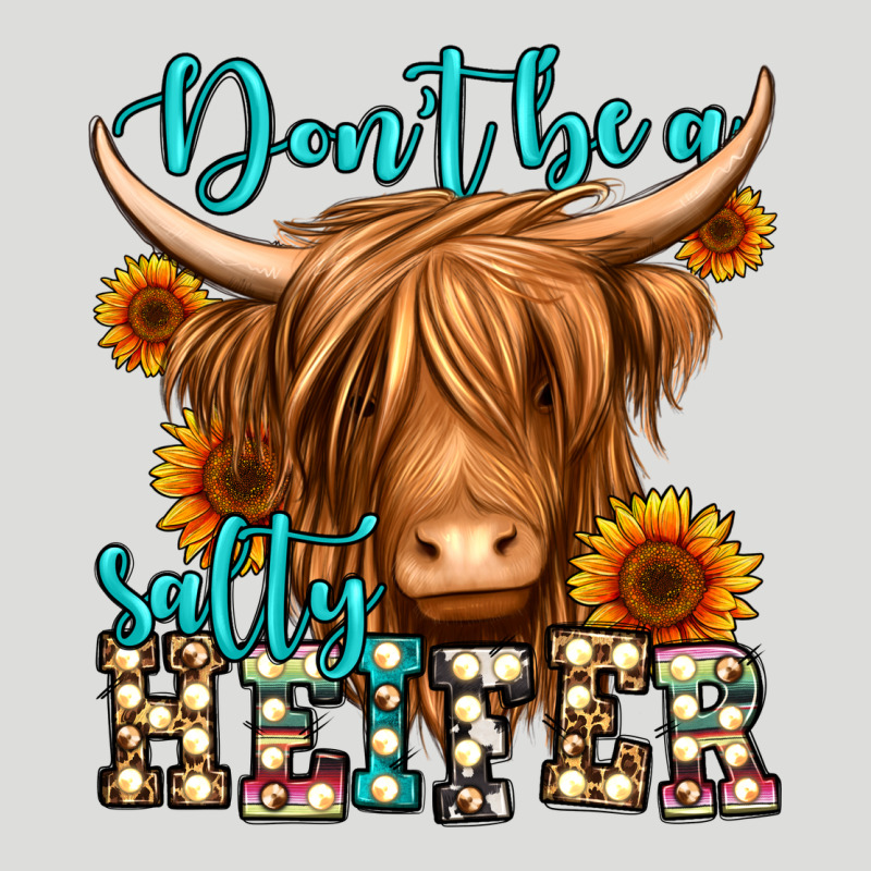 Don't Be A Salty Heifer Long Haired Cow Zipper Hoodie by Jasminsmagicworld | Teevron