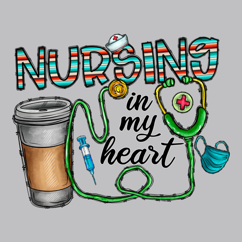 Nursing İn My Heart Long Sleeve Tee by CowhideDigitalArt | Teevron