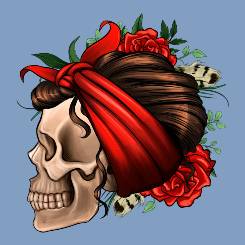 Bandana And Roses Skull Urban Hoodie by Jasminsmagicworld | Teevron