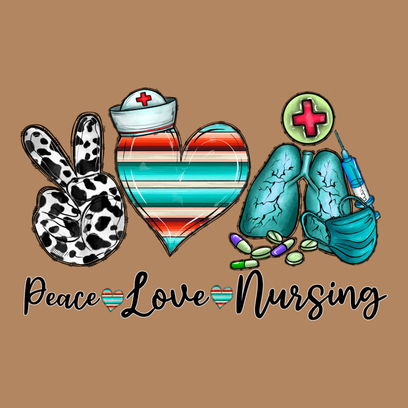 Peace Love Nursing Long Sleeve Tee by CowhideDigitalArt | Teevron