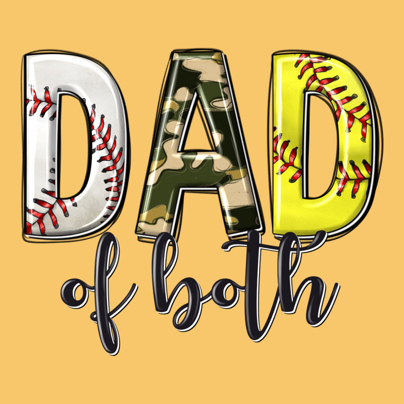 Dad Of Both With Softball And Baseball Vintage Hoodie by texasbilliewilder | Teevron