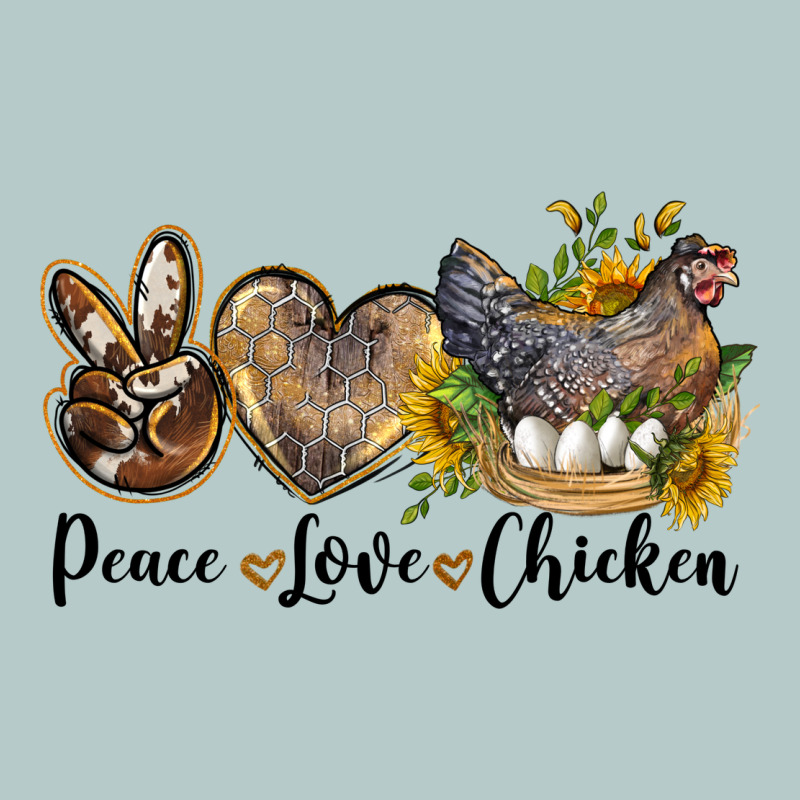 Peace Love Chicken Heavy Core Tee by LillyAllenDesigns | Teevron