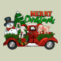 Merry Christmas Snowman And Farm Animals Truck Heavyweight Hoodie | Teevron