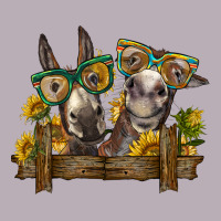 2 Donkeys With Sunflowers Vintage Tee | Teevron