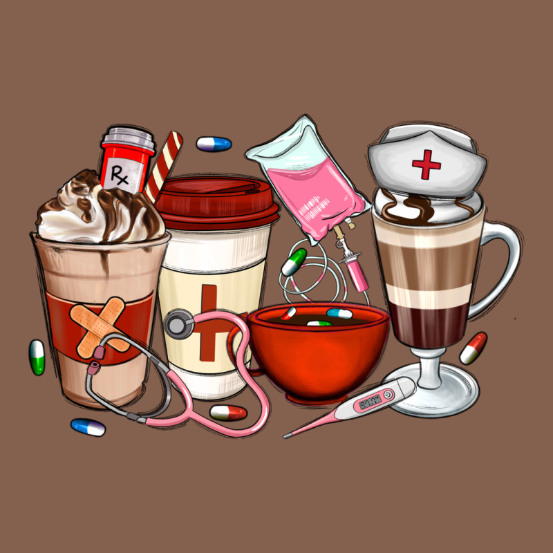 Nurse Coffee Cups Zipper Hoodie by Artiststas | Teevron