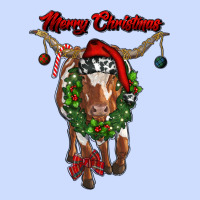 Merry Christmas Longhorn Cow Urban Heavy Tee | Teevron