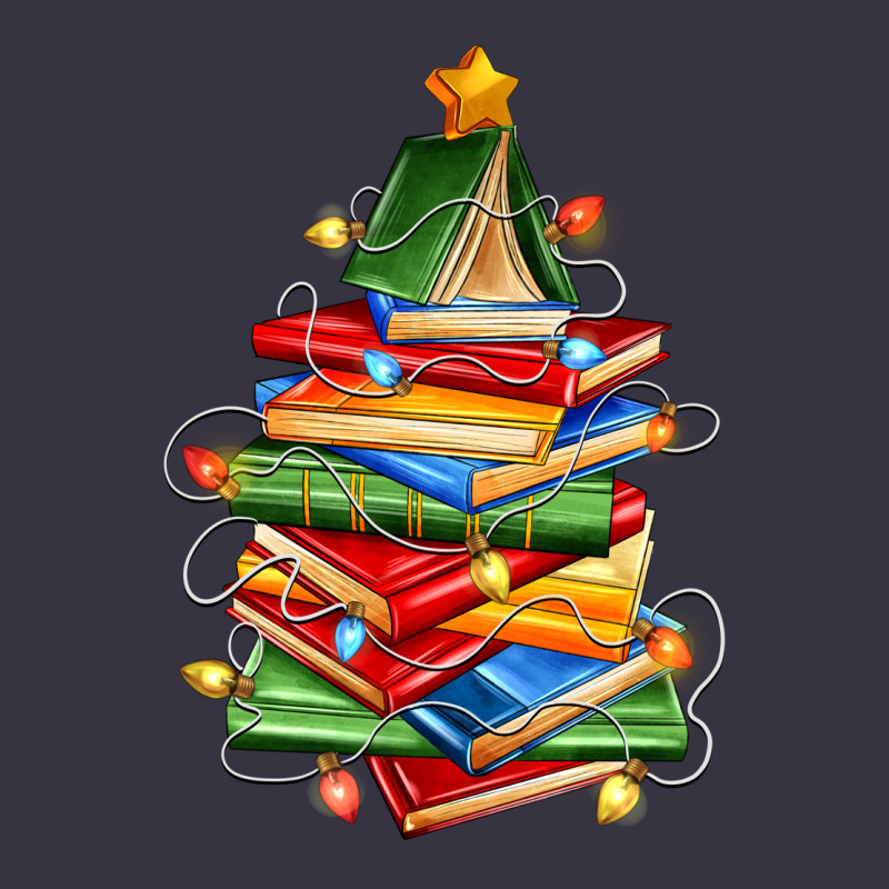 Book Christmas Tree Vintage Hoodie by Zillion Design Studio | Teevron