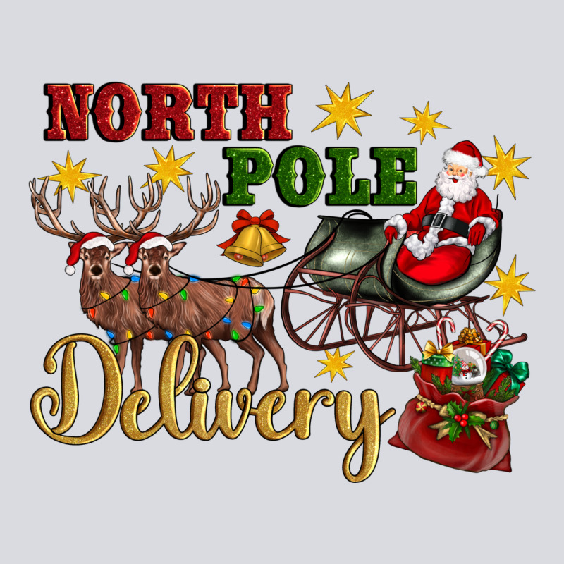 North Pole Delivery Santa Sleigh Zipper Hoodie by Artiststas | Teevron