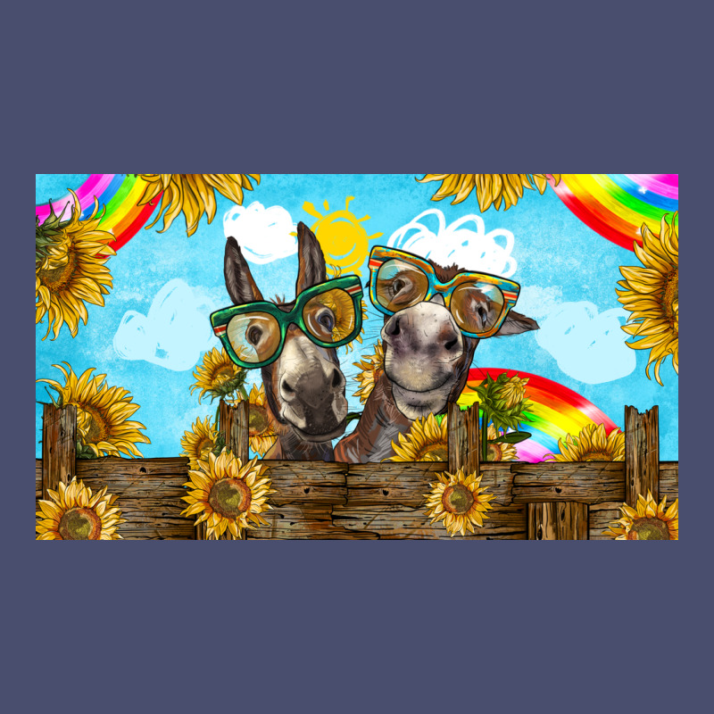 2 Donkeys Sunflower Vintage Tee by BarkalooDesign | Teevron