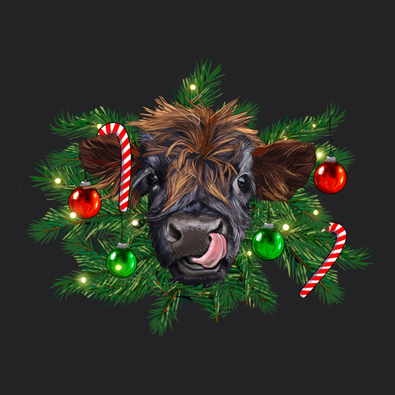 Christmas Highland Calf Vintage Tee by RanaPortraitStore | Teevron