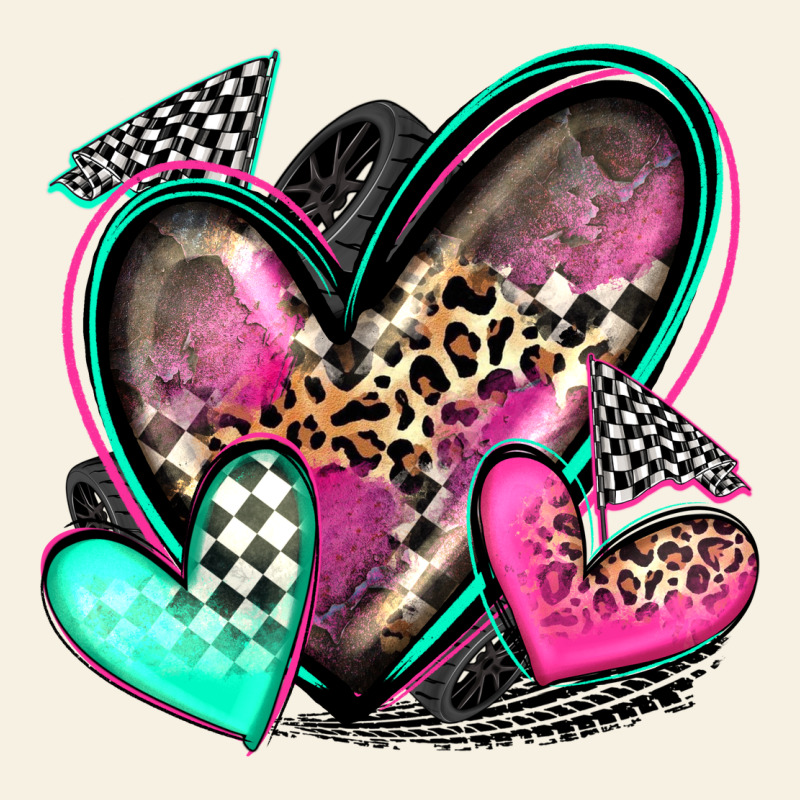 Race Hearts Vintage Tee by Zillion Design Studio | Teevron