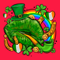 St Patricks Lips With Horseshoe Rainbow And Shamrocks Zipper Hoodie | Teevron