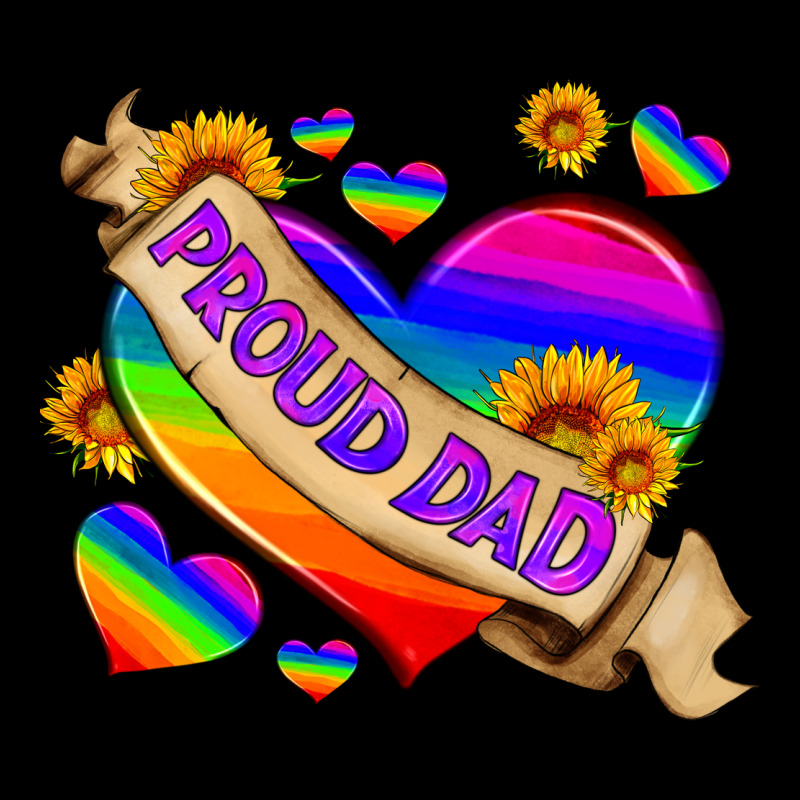 Lgbtq Proud Dad Long Sleeve Tee by HRA Design Shop | Teevron