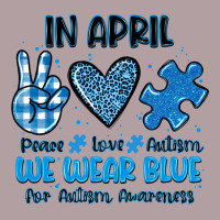 In April We Wear Blue Vintage Hoodie | Teevron