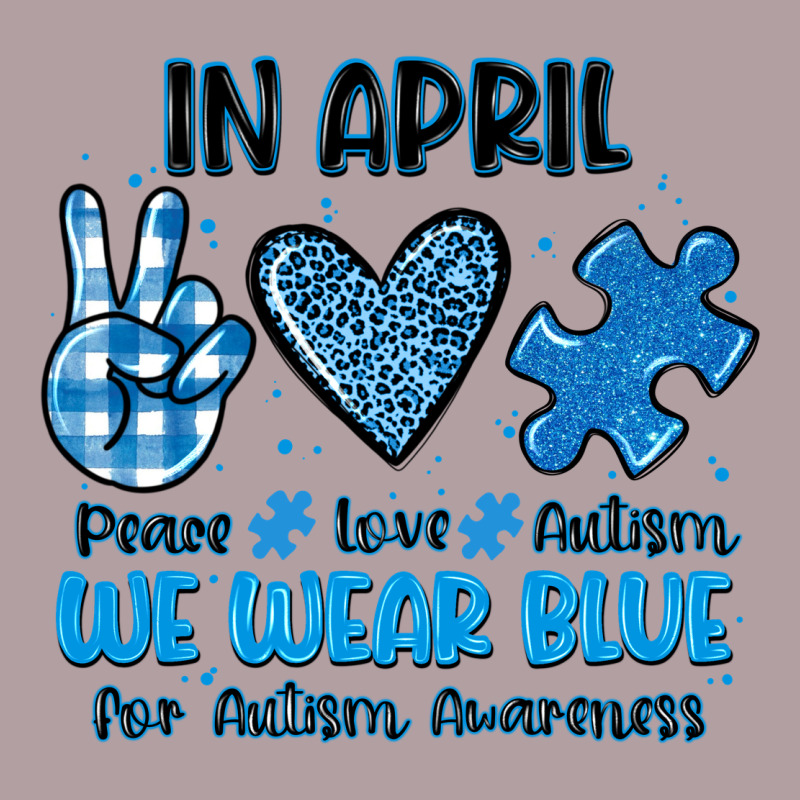 In April We Wear Blue Vintage Hoodie by JahusDesignShop | Teevron