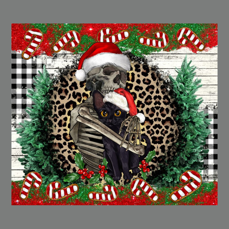Merry Christmas Skeleton Premium Hoodie by NancyCooperArtShop | Teevron