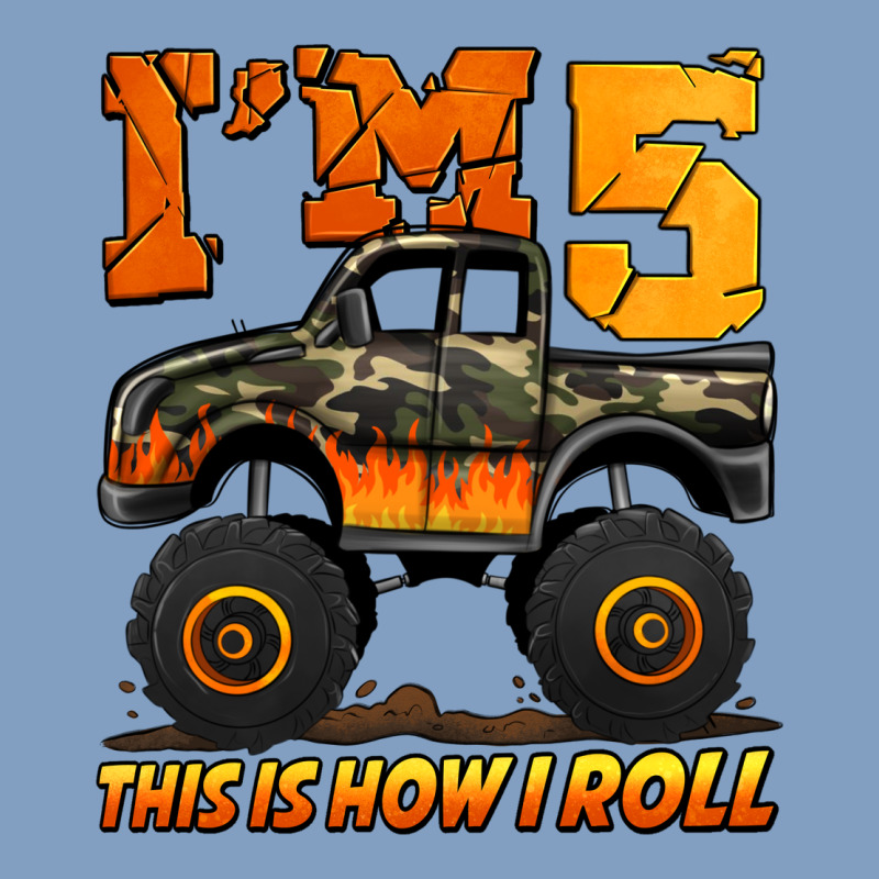 I'm Five This Is How I Roll Monster Truck Birthday Urban Hoodie by Jasminsmagicworld | Teevron