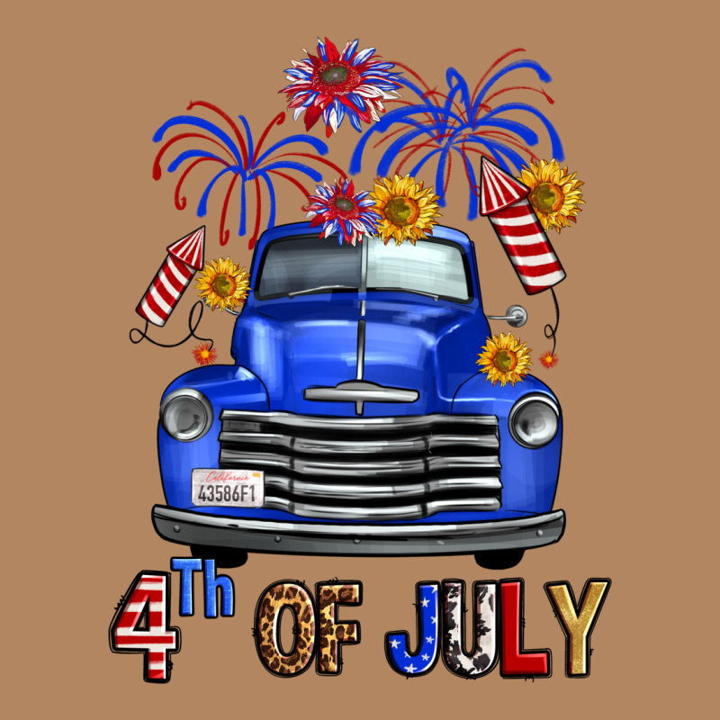 Western Fourth Of July Truck Long Sleeve Tee by FaDigitalArtStudio | Teevron
