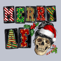 Merry Af Skeleton Messy Bun Premium Hoodie | Teevron