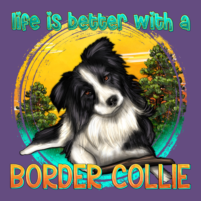 Life Is Better With A Border Collie Vintage Hoodie by texasbilliewilder | Teevron