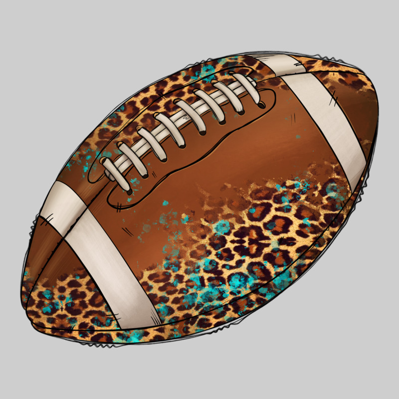 Western Football Leopard Turquoise Pattern Premium Tee by Artiststas | Teevron