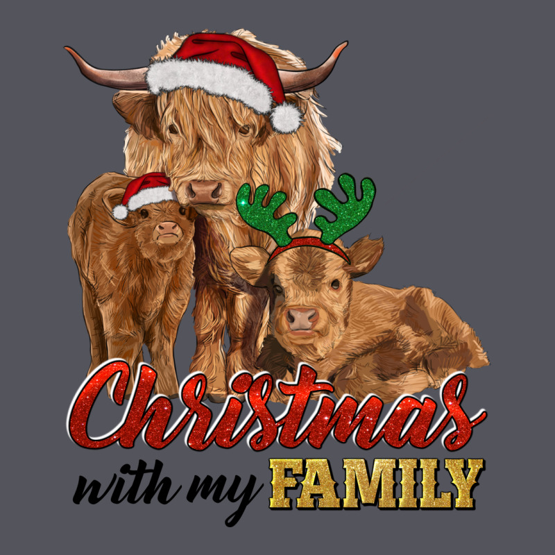 Cow And Calves Christmas With My Family Vintage Hoodie by RanaPortraitStore | Teevron