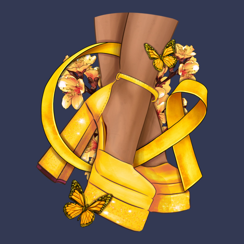 Childhood Cancer Diva Yellow Ribbon Heavyweight Hoodie by NancyCooperArtShop | Teevron