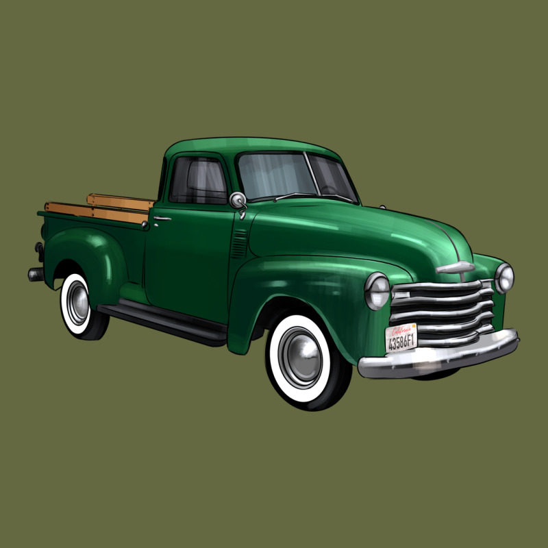 Western Green Truck Right 34 View 1 Long Sleeve Tee by FaDigitalArtStudio | Teevron