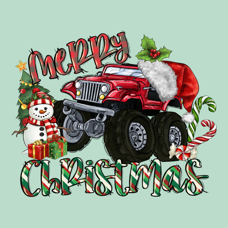 Merry Christmas Monster Truck Premium Hoodie by MaliasSmallBusiness | Teevron