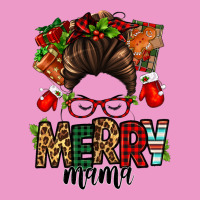 Christmas Merry Mama Messy Bun Urban Hoodie | Teevron
