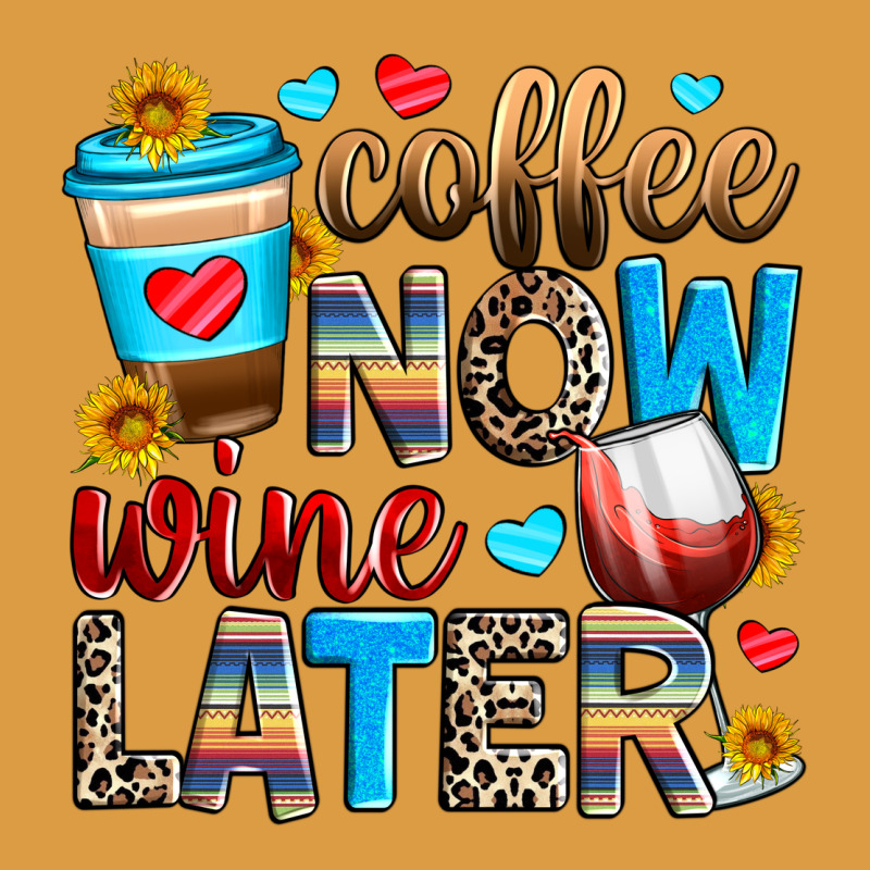 Coffee Now Wine Later Urban Heavy Tee by Zillion Design Studio | Teevron
